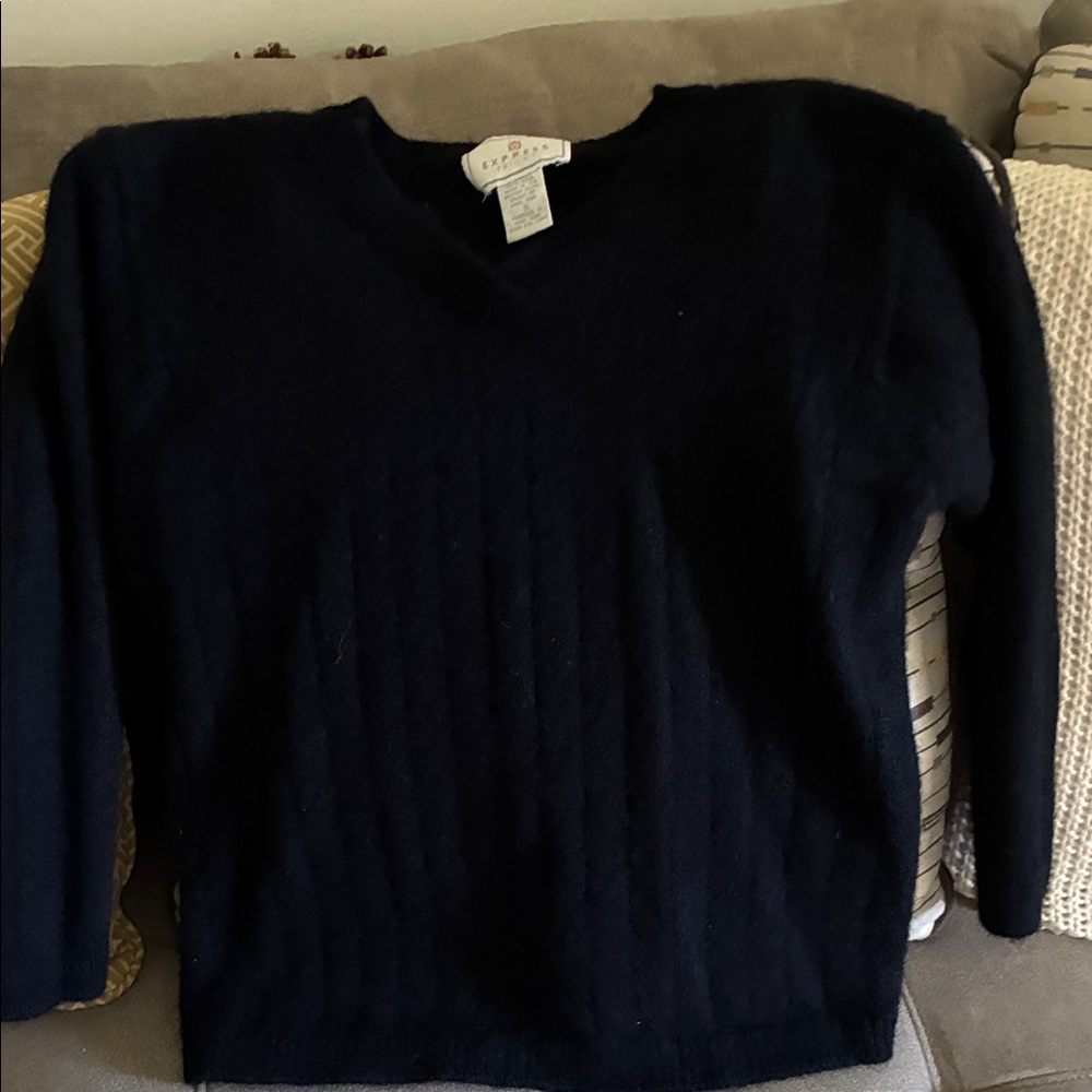 Express Black V-Neck Sweater